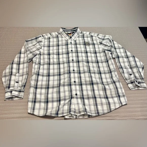 Harley Davidson Men’s Skull Shield Long Sleeve Button Down Shirt - Picture 3 of 9